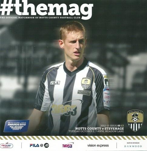 NOTTS COUNTY v STEVENAGE 2012/13